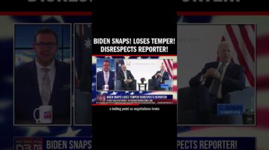 Biden SNAPS! Loses temper! Disrespects reporter!