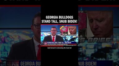 Georgia Bulldogs Stand Tall, SNUB Biden!
