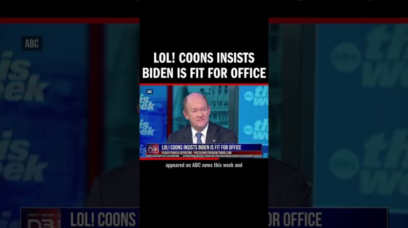 LOL! Coons Insists Biden is Fit for Office