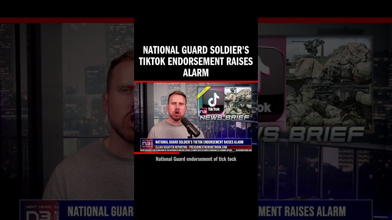 National Guard soldier's TikTok endorsement raises alarm