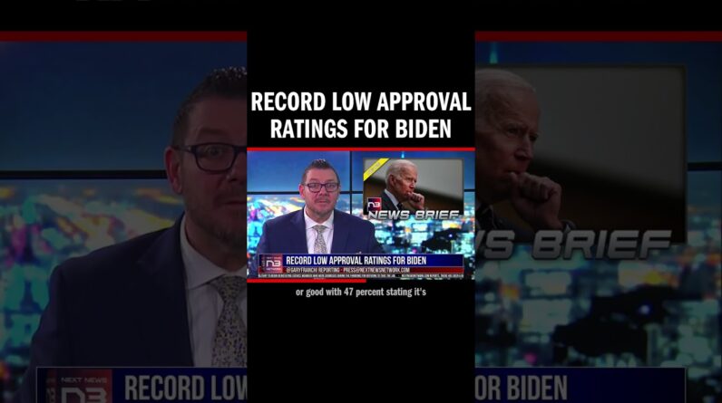 Record Low Approval Ratings for Biden