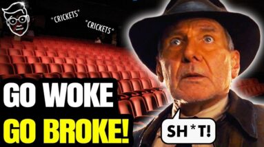 Woke Indiana Jones BOMBS! EmptyTHEATERS Across America | Disney DISASTER | Fans Abandon Franchise