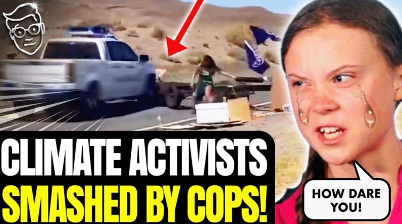 Cops PLOUGH Through Climate Protest | DRAG and ARREST Activist for Blocking Traffic