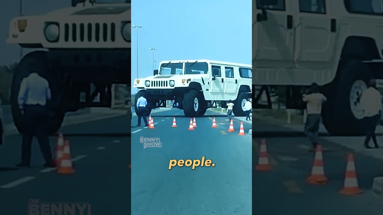 Dubai Sheikh drives the BIGGEST HUMMER you've EVER SEEN 👀