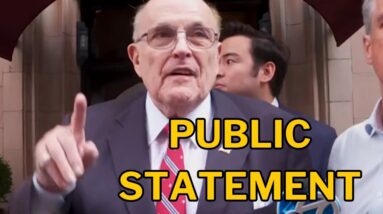 Rudy Giuliani GIVES STATEMENT Before Facing Criminal Charges in GA