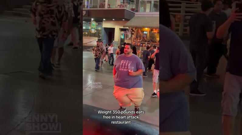 Obese man EATS FREE at Heart Attack Grill 🥩