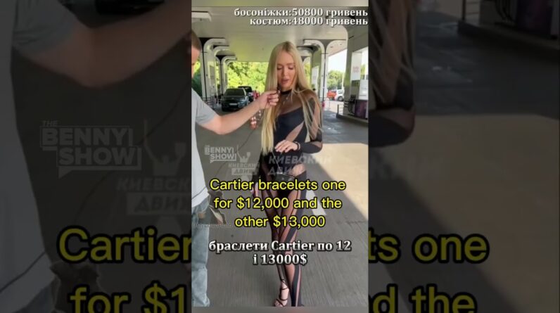 Ukraine Gas station girl wears $70k outfit 😳🤑