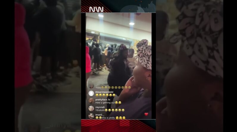 Instagrammer LIVESTREAMS Looting