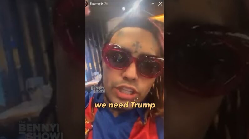 Rapper Lil Pump says TRUMP 2024 🇺🇸