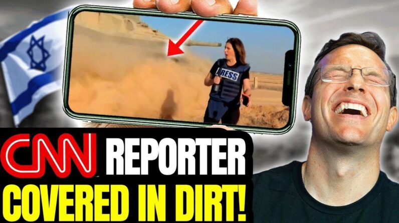 CNN Reporter BLASTED In The FACE By Israeli Tank LIVE On-Air | LMAO 🤣