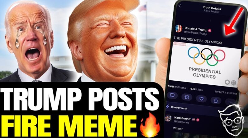 Trump BREAKS INTERNET With SAVAGE 'Presidential Olympics' Meme As Joe Biden JOINS Truth Social!?