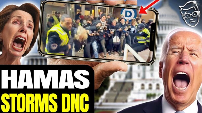 Hamas Activists STORM DNC! Attack Democrats, Congress On LOCK-DOWN! Cops Injured, RIOT Police Out 🚨