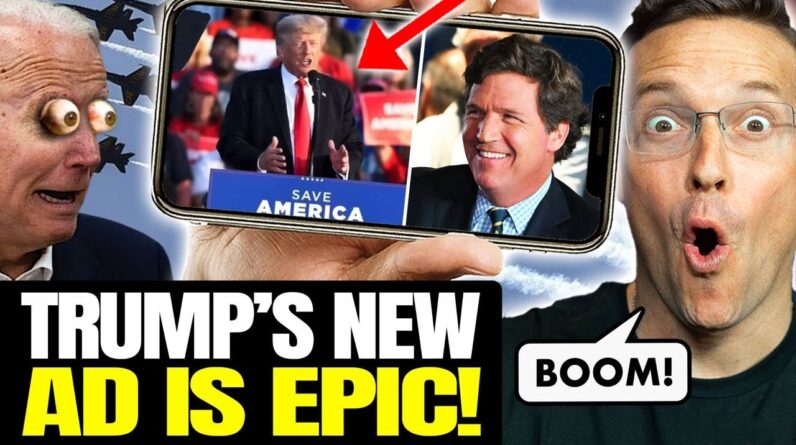 Trump Breaks Internet With STUNNING Tucker Ad | CHILLS