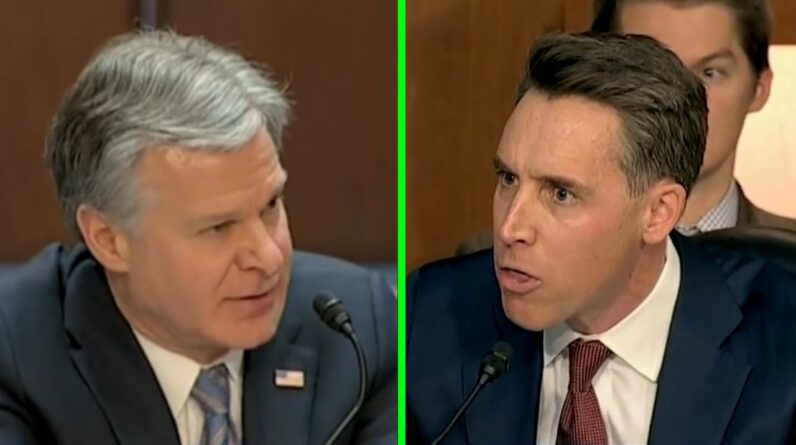 "You Haven't Fired Anybody!" - Josh Hawley LIVID at FBI Director