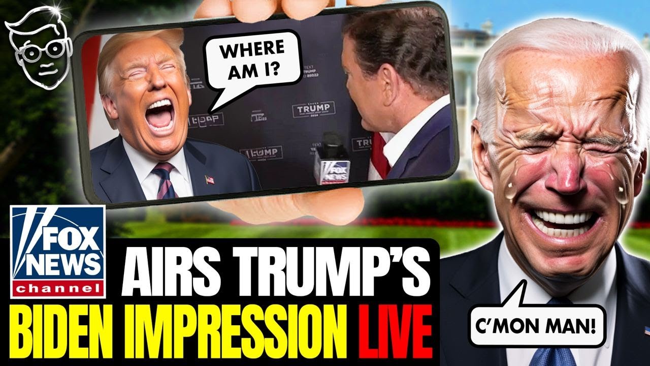 Trump BUSTS-OUT Hysterical Biden Impersonation During LIVE Fox News Hit as Reporter Holds Back Tears