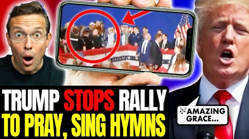 WOW: Trump STOPS Rally, LEADS 10,000 Patriots Singing 'Amazing Grace' After Scary Medical Emergency