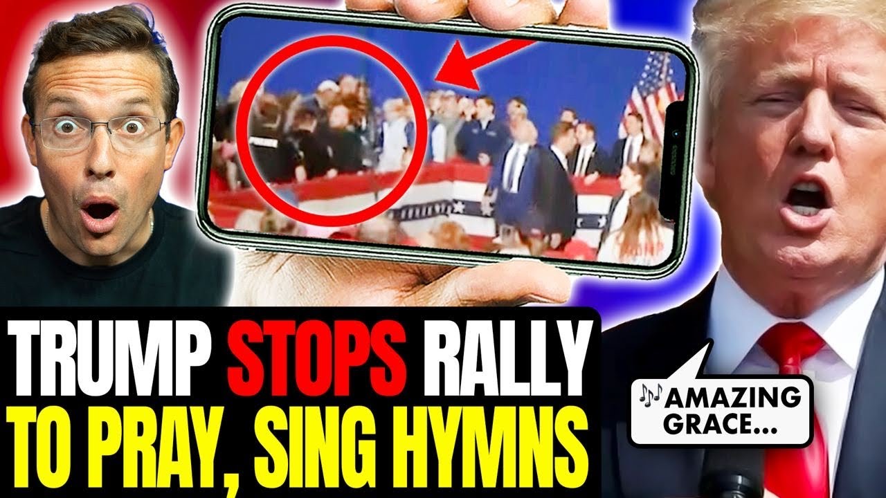 WOW: Trump STOPS Rally, LEADS 10,000 Patriots Singing 'Amazing Grace' After Scary Medical Emergency