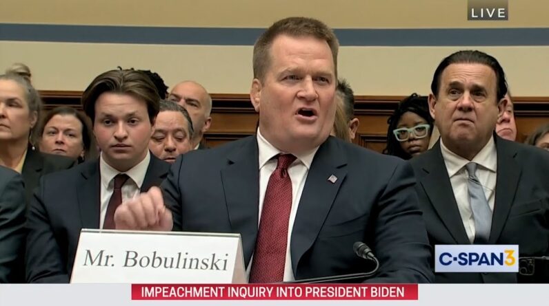 BREAKING NEWS: Tony Bobulinski RIPS Corrupt Biden's at House Hearing