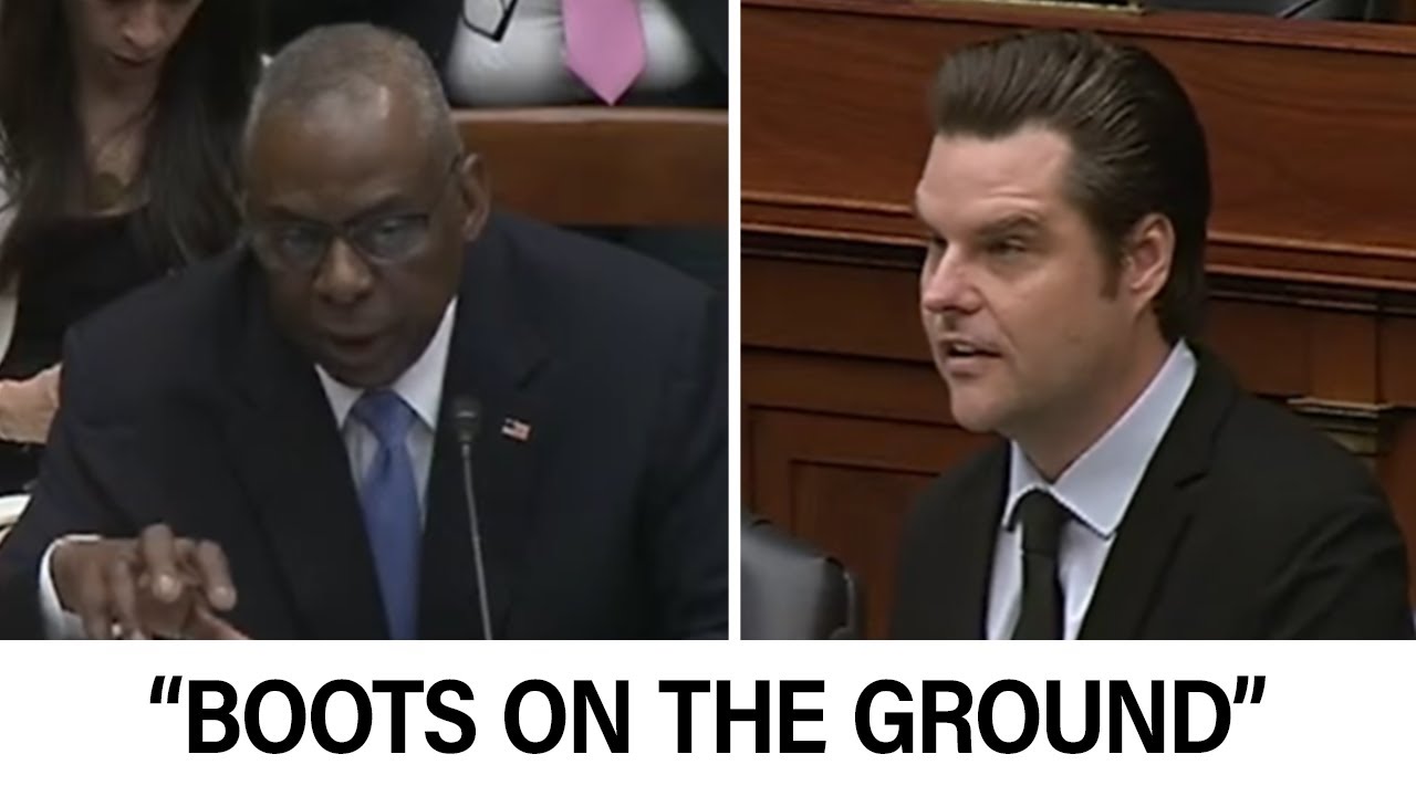 U.S. Troops in Gaza Firefights? | SecDef Austin GRILLED by Matt Gaetz