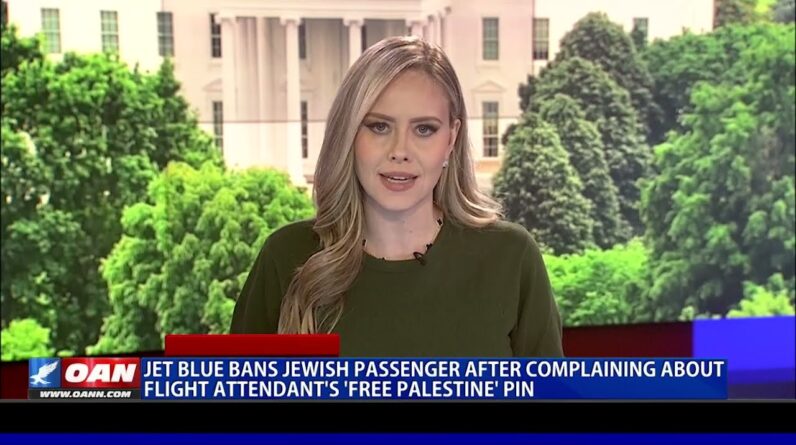 Jet Blue Passenger Accused Of Causing Disturbance After He Complained About A "Free Palestine" Pin