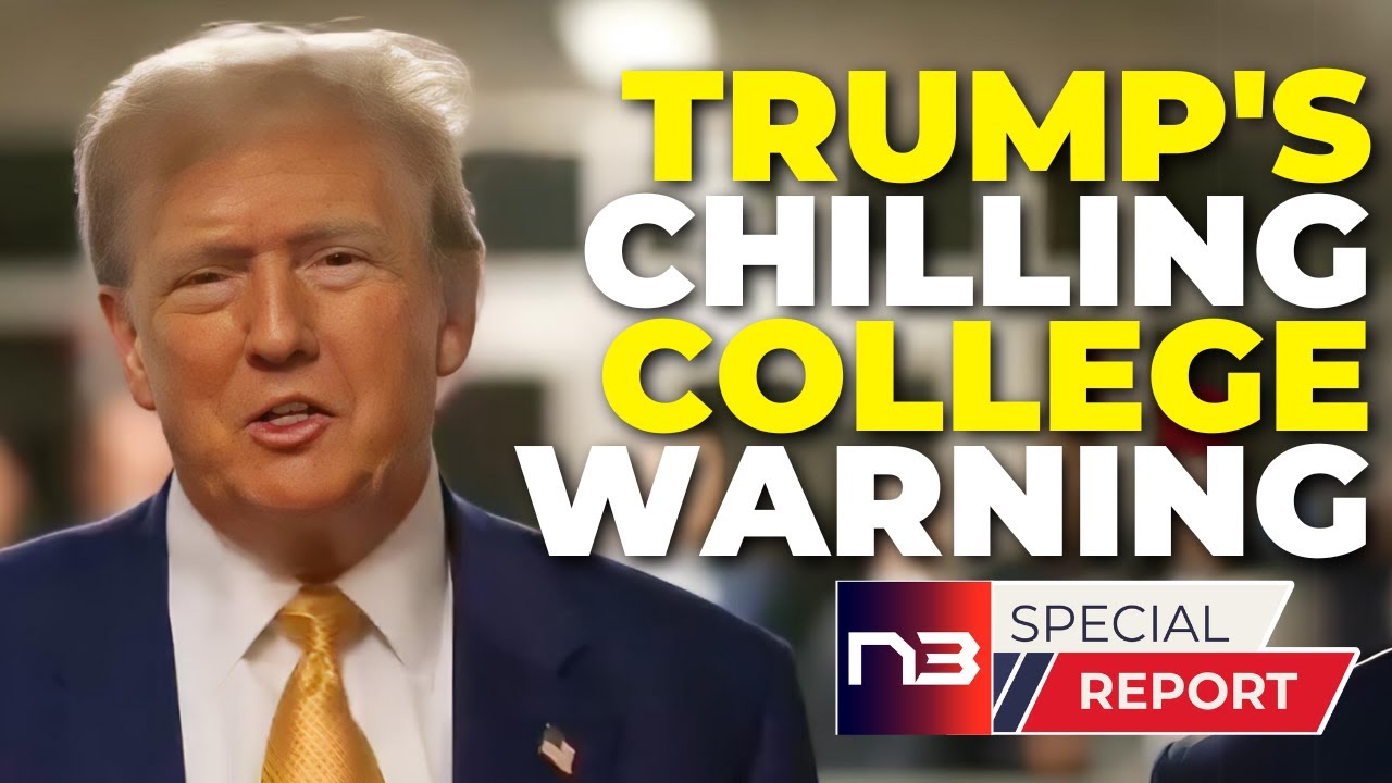 Trump's Chilling 11 Word Warning Unveils Real Agenda of College Protests