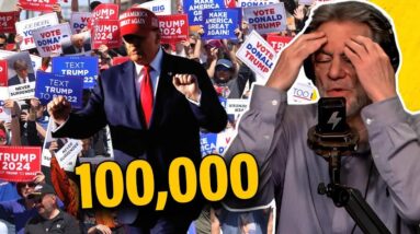 Trump Rally Crowd was MASSIVE | See the INSANE 360° Panorama View