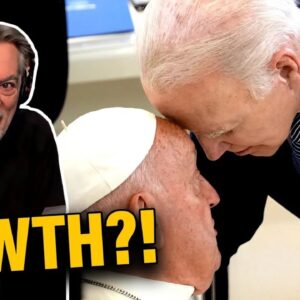 AWKWARD: Biden forces The Pope to "Touch Foreheads" in Bizarre Moment