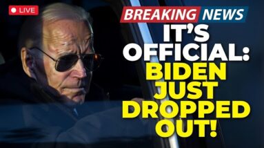 BREAKING LIVE! BIDEN OFFICIALLY DROPS OUT! HERE IS WHAT WE KNOW RIGHT NOW.