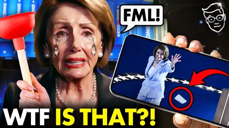 Internet EXPLODES As Mysterious WHITE BAG Slips From Pelosi's Pants at DNC | FLUSHED with Theories🚽