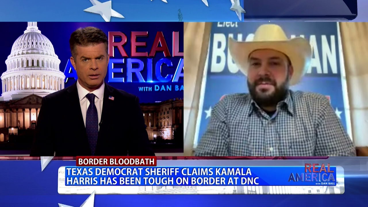 REAL AMERICA -- Dan Ball W/ Nathan Buchanan, Pres. Trump Visits Southern Border Today, 8/22/24