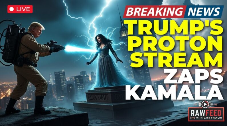 🚨LIVE NOW: Trump's Proton Pack Zaps! Kamala the Gozerian Haunts CNN! Polls Show Spectral Upset!