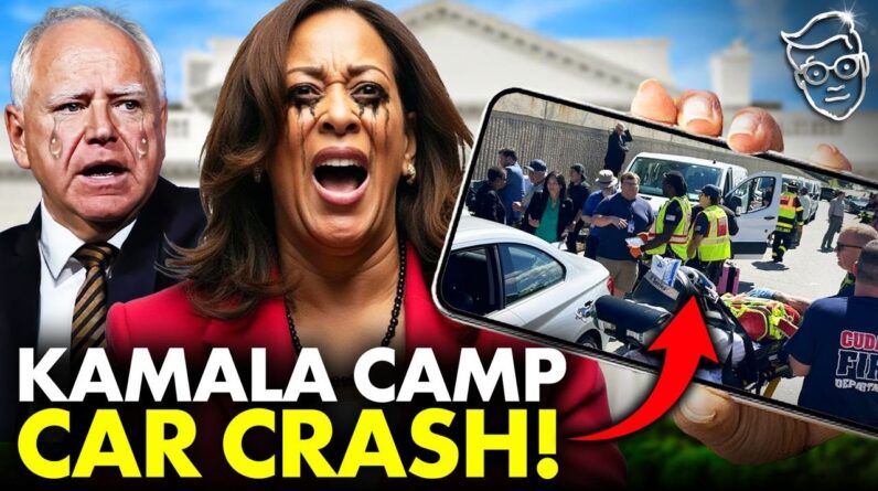 🚨Kamala’s Campaign Motorcade CRASHES! 'Blood and Broken Bones Everywhere' | VP ABANDONS The Victims