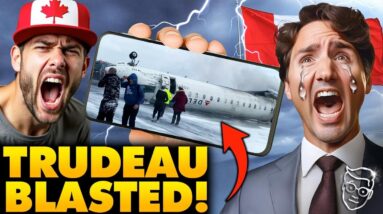 Disgraced PM Trudeau SILENT For HOURS after Canadian Plane CRASH, Posts Poetry Instead: 'F-- YOU'🤬