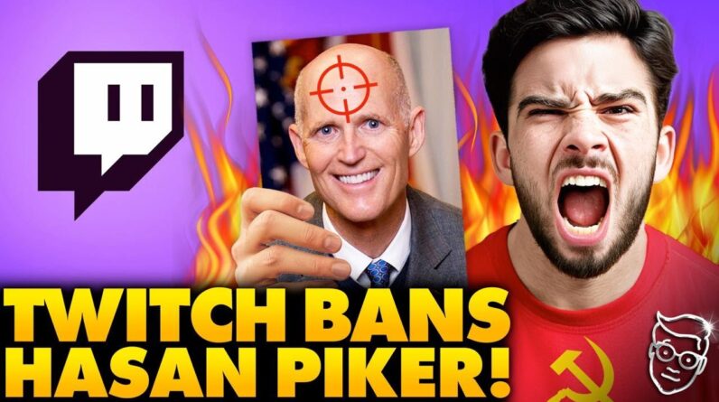 Hasan Piker BANNED From Twitch After Telling Audience to Assassinate Florida Senator, Going to JAIL?